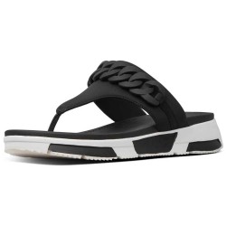 джапанки,дамски,сандали,и,чехли,fitflop,heda,chain,toe,thong,sandals,black,(black)