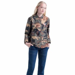 яке,дамски,якета,и,палта,herschel,voyage,jacket,green,(woodland,camo,white,classic,logo)