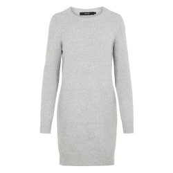 рокля,дамски,поли,и,рокли,vero,moda,doffy,o,neck,noos,short,dress,light,grey,melange,(grey)