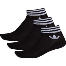 чорапи,мъжки,чорапи,adidas,originals,trefoil,ankle,half,cushion,socks,3,pairs,black,(black,white)