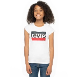 тениска,детски,тениски,levi´s,®,sportswear,logo,short,sleeve,t,shirt,transparent,(white)