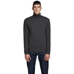 блуза,мъжки,пуловери,jack,&,jones,emil,knit,high,neck,sweater,dark,grey,melange,(grey)