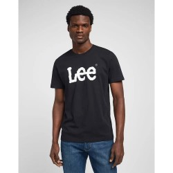 тениска,мъжки,тениски,lee,wobbly,logo,short,sleeve,t,shirt,black