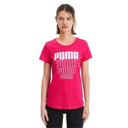 тениска,дамски,тениски,puma,rebel,graphic,short,sleeve,t,shirt,bright,rose,(pink)