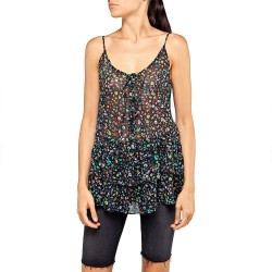 Replay W2333.000.72108 sleeveless blouse - Black (Black / Moulticolor) дамски,блузи,replay,w2333.000.72108,sleeveless,blouse,black,(black,moulticolor)