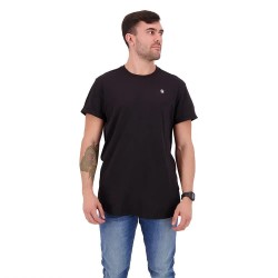 тениска,мъжки,тениски,g,star,lash,ribbed,short,sleeve,t,shirt,dark,black,ii,(black)