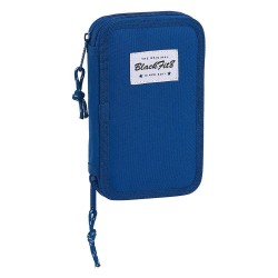 канцеларски,принадлежности,safta,small,double,filled,28,pieces,pencil,case,blue,(blue)