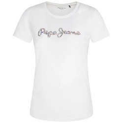 Тениска Pepe jeans Dorita short sleeve T-shirt - White (Off White) тениска,дамски,тениски,pepe,jeans,dorita,short,sleeve,t,shirt,white,(off,white)