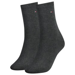 чорапи,дамски,чорапи,tommy,hilfiger,casual,socks,2,pairs,anthracite,melange,(grey)