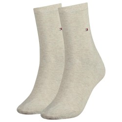 чорапи,дамски,чорапи,tommy,hilfiger,casual,socks,2,pairs,light,beige,melange,(beige)