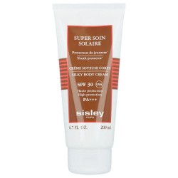 козметика,за,защита,от,слънце,sisley,super,soin,solaire,silky,body,cream,spf30,200ml,white