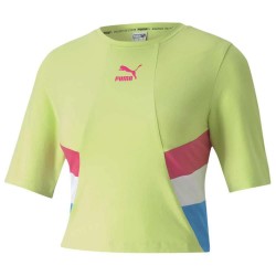 Къса блуза Puma TFS Retro Crop short sleeve top - Green (Sharp Green) къса,блуза,дамски,топове,puma,tfs,retro,crop,short,sleeve,top,green,(sharp,green)