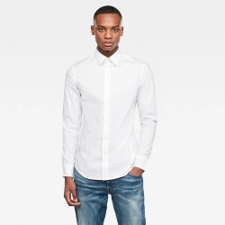 Риза с дълъг ръкав G-Star Dressed Super Slim long sleeve shirt - White (White) риза,с,дълъг,ръкав,мъжки,ризи,g,star,dressed,super,slim,long,sleeve,shirt,white,(white)