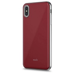 други,аксесоари,moshi,iglaze,iphone,xs,max,silicone,phone,case,red