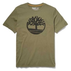 тениска,мъжки,тениски,timberland,kennebec,river,tree,logo,short,sleeve,t,shirt,grape,leaf,(green)