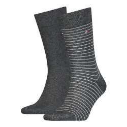 чорапи,мъжки,чорапи,tommy,hilfiger,small,stripe,classic,socks,2,pairs,anthracite,(grey)