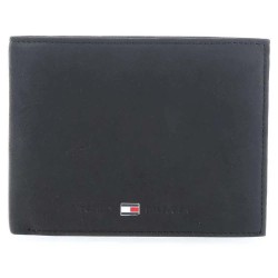портфейли,и,портмонета,tommy,hilfiger,johnson,flap,and,coin,pocket,wallet,black,(black)