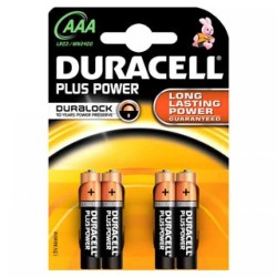 батерии,duracell,lr03,aaa,plus,power,battery,4,units,black,golden,(black)