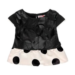 тениска,детски,тениски,boboli,knit,combined,short,sleeve,t,shirt,black,(black)
