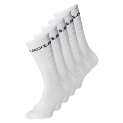 чорапи,мъжки,чорапи,jack,&,jones,basic,logo,tennis,socks,5,pairs,white,detail,white,(white)