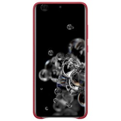 други,аксесоари,samsung,galaxy,s20,ultra,leather,silicone,phone,case,red,(red)