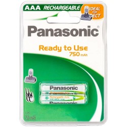 батерии,panasonic,1x2,nimh,micro,aaa,750mah,dect,battery,white