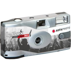 други,аксесоари,agfa,lebox,36,disposable,camera,grey,(black,white)