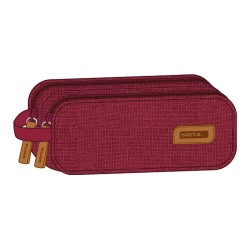 канцеларски,принадлежности,safta,cereza,double,pencil,case,red,(cherry)