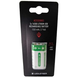 батерии,led,lenser,14500,li,ion,for,mh8,1550mah,3.7v,2,units,grey,(grey)
