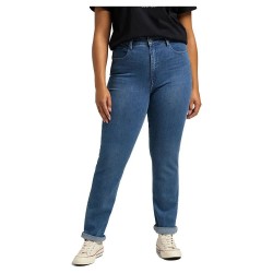 дънки,дамски,панталони,lee,classic,straight,plus,jeans,blue,(mid,evita)