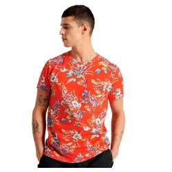 тениска,мъжки,тениски,superdry,allover,print,pocket,short,sleeve,t,shirt,orange,(red,hawaiian)