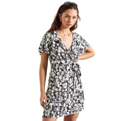 рокля,дамски,поли,и,рокли,superdry,summer,wrap,dress,blue