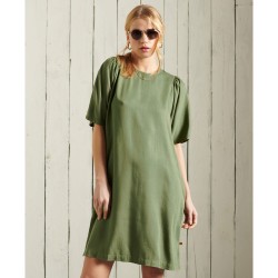 дамска,рокля,дамски,поли,и,рокли,superdry,tencel,short,dress,green