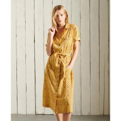 рокля,дамски,поли,и,рокли,superdry,printed,dress,orange,(yellow,print)