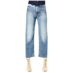 Дънки G-Star Tedie Ultra-High Waist Straight Ripped Ankle jeans - Blue (Sun Faded Ice Fog Destroyed) дънки,дамски,панталони,g,star,tedie,ultra,high,waist,straight,ripped,ankle,jeans,blue,(sun,faded,ice,fog,destroyed)