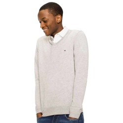 блуза,мъжки,пуловери,tommy,hilfiger,core,cotton,silk,sweater,grey,(cloud,heather)