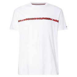 мъжко,бельо,tommy,hilfiger,logo,stripe,t,shirt,white