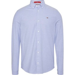 риза,с,дълъг,ръкав,мъжки,ризи,tommy,jeans,slim,stretch,oxford,long,sleeve,shirt,perfume,blue,(blue)