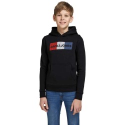 суичър,детски,блузи,jack,&,jones,corp,logo,hoodie,black,detail,play,(black)