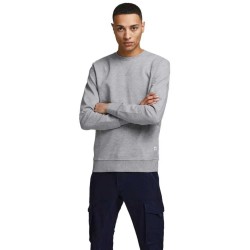 блуза,мъжки,пуловери,jack,&,jones,basic,sweatshirt,light,grey,melange,regular,fit,(grey)