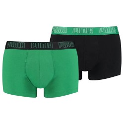 Боксерки Puma Basic boxers 2 units - Green / Black (Amazon Green) боксерки,мъжко,бельо,puma,basic,boxers,2,units,green,black,(amazon,green)