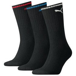 чорапи,мъжки,чорапи,puma,sport,crew,stripe,socks,3,pairs,black