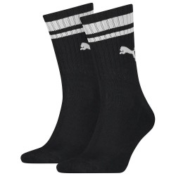 чорапи,мъжки,чорапи,puma,heritage,stripe,crew,socks,2,pairs,white,black,(black)