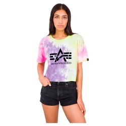 Тениска Alpha industries Big A Batik short sleeve T-shirt - Purple (Purple Batik) тениска,дамски,тениски,alpha,industries,big,a,batik,short,sleeve,t,shirt,purple,(purple,batik)
