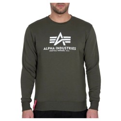 блуза,мъжки,пуловери,alpha,industries,basic,sweatshirt,dark,olive,(green)