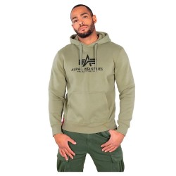 суичър,мъжки,пуловери,alpha,industries,basic,hoodie,olive,(green)