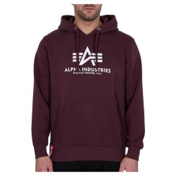 суичър,мъжки,пуловери,alpha,industries,basic,hoodie,deep,maroon,(purple)