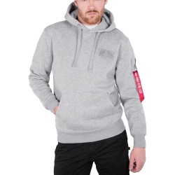 суичър,мъжки,пуловери,alpha,industries,red,stripe,hoodie,grey,heather,(grey)