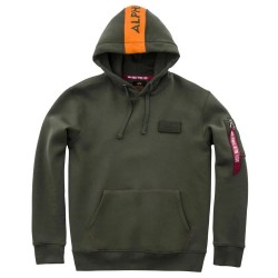 суичър,мъжки,пуловери,alpha,industries,red,stripe,hoodie,green