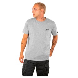 тениска,мъжки,тениски,alpha,industries,basic,small,logo,short,sleeve,t,shirt,grey,heather,(grey)
